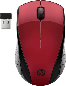 Беспроводная мышь KINGSTON HP Wireless Mouse 220 — амбидекстр., оптическая 1600 DPI, RF, 3 кнопки, красно-черная
