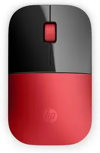 Беспроводная мышь HP Z3700, амбидекстр., RF беспров., оптическая 1200 DPI, 3 кнопки, красная