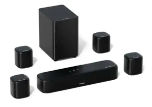 Акустика Ultimea Aura A60 Black 7.1 канала, Dolby Atmos, проводная и беспроводная, отдельный 4" сабвуфер