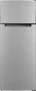 Refrigerator BEKO RDSO206K40SN — single-door fridge, top-mounted freezer, stainless steel finish