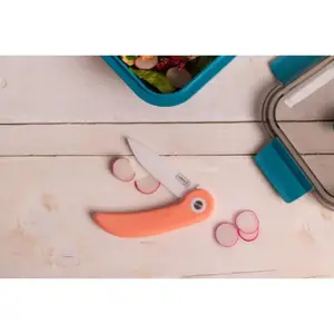Kitchen Knife Lurch PIKNIKA, ceramic blade, light pink handle