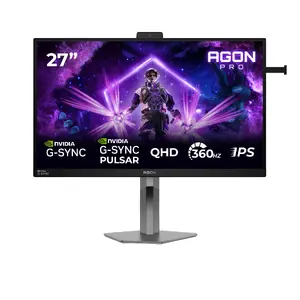 Dators monitors AOC AGON PRO AG276QSG2 27" 2560×1440 QHD, 1 ms, 178° skata leņķis, USB 3.2 hubs, skaļruņi, augstuma regulēšana, VESA