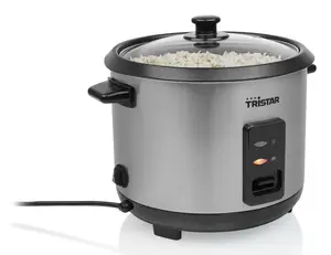 Rice cooker Tristar RK-6147 — 1.5 L, 500 W, Black/Silver
