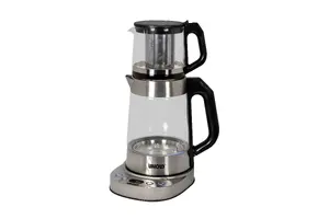 Electric kettle Unold 18215 Selin — 1.7 L, 1800 W, stainless steel housing, glass water tank, adjustable thermostat