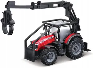 Mehāniskā rotaļlieta TEKA Massey Ferguson 8740S ar iekrāvēju no BBURAGO, modelis 561336