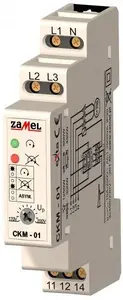 Phase sequence relay ZAMEL CKM-01 10A 1P 230/400V AC