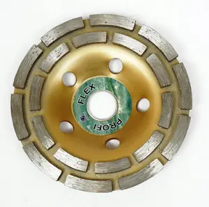Diamond Grinding Disc Silver 115 mm Segmented, 5 mm Segment Height