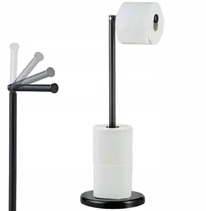 Toilet Paper Holder Brunbeste BB-1103, freestanding bathroom roll stand, black