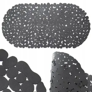 Bathroom Anti-Slip Mat Aptel ORION 530308, gray, 68 x 34 cm
