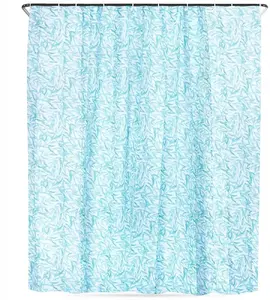 Shower Curtain Bathroom Solutions 180x200 cm with Hooks, model 567051-W2