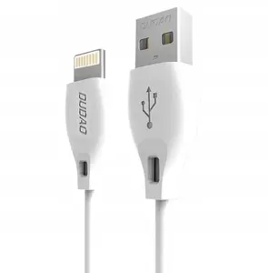 USB to Lightning Cable Dudao L4L 1m 2.4A white — data and charging cable