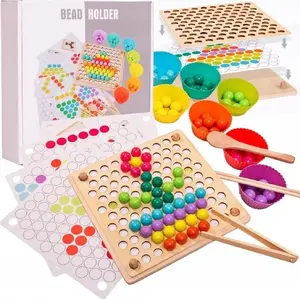 Wooden Mosaic Puzzle LearnHow Gra drewniana - educational wooden mosaic board game