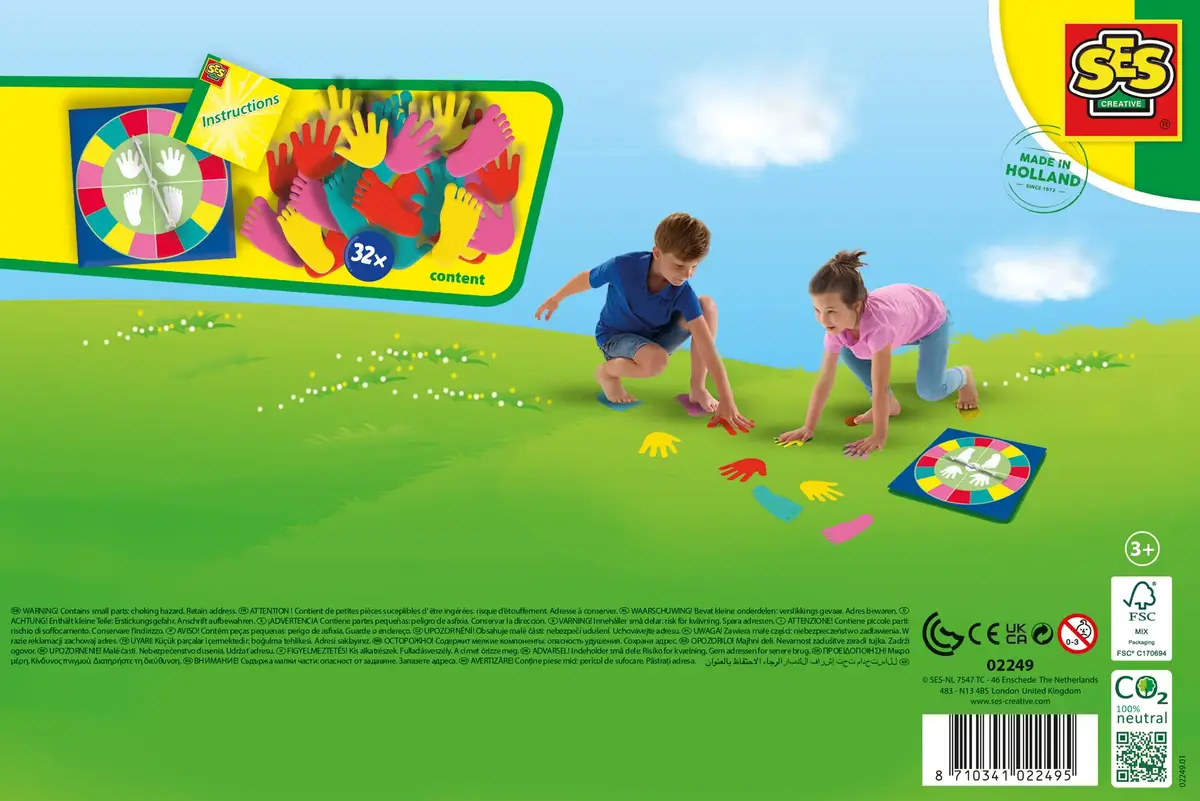 SES Twister Hands and Feet Twist — 32 putu detaļas Photo 3