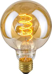 LED spuldze Italux Bursztynowa Edison E27 4W silta gaisma LDS-G95-SA