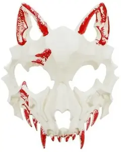 Face mask PartyDeco Krwawy Wilk 17×20 cm – disposable party mask