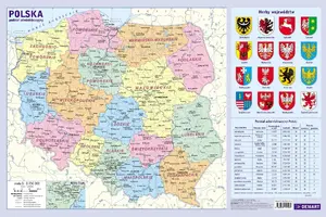 Desk pad TEKA 580924 — Poland administrative division map desk mat