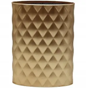 Knife block organizer Brunbeste BB-3768, countertop knife stand, gold finish