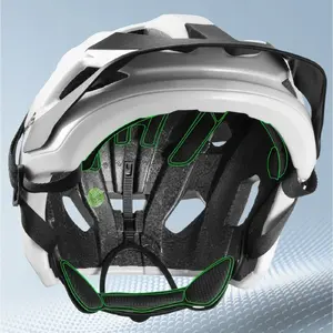 Bicycle helmet RockBros LK-67 youth with detachable visor 54–58 cm - white