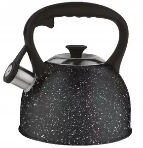 Kettle KRISBERG KS-2593 steel gas 2.5L, induction-compatible, black