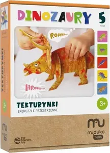 Muduko 3D эко-пазл — Динозавры, картонный конструктор, модель 508387