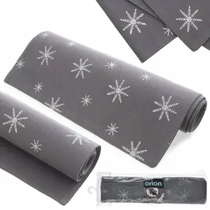 Galda pārklājs Pepco PŁATEK pelēks kokvilna 130x32 cm ORION 728046