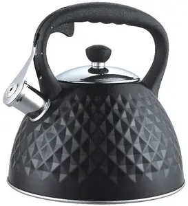 KRISBERG gas kettle KS-2588, stainless steel, 3.0 L, induction-compatible, black