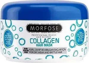 Маска для волос Morfose Professional Reach Collagen 500 мл — коллагеновая маска для сухих и повреждённых волос