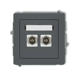 Розетка Karlik 28DGF-2 Тип F, встраиваемая, IP20