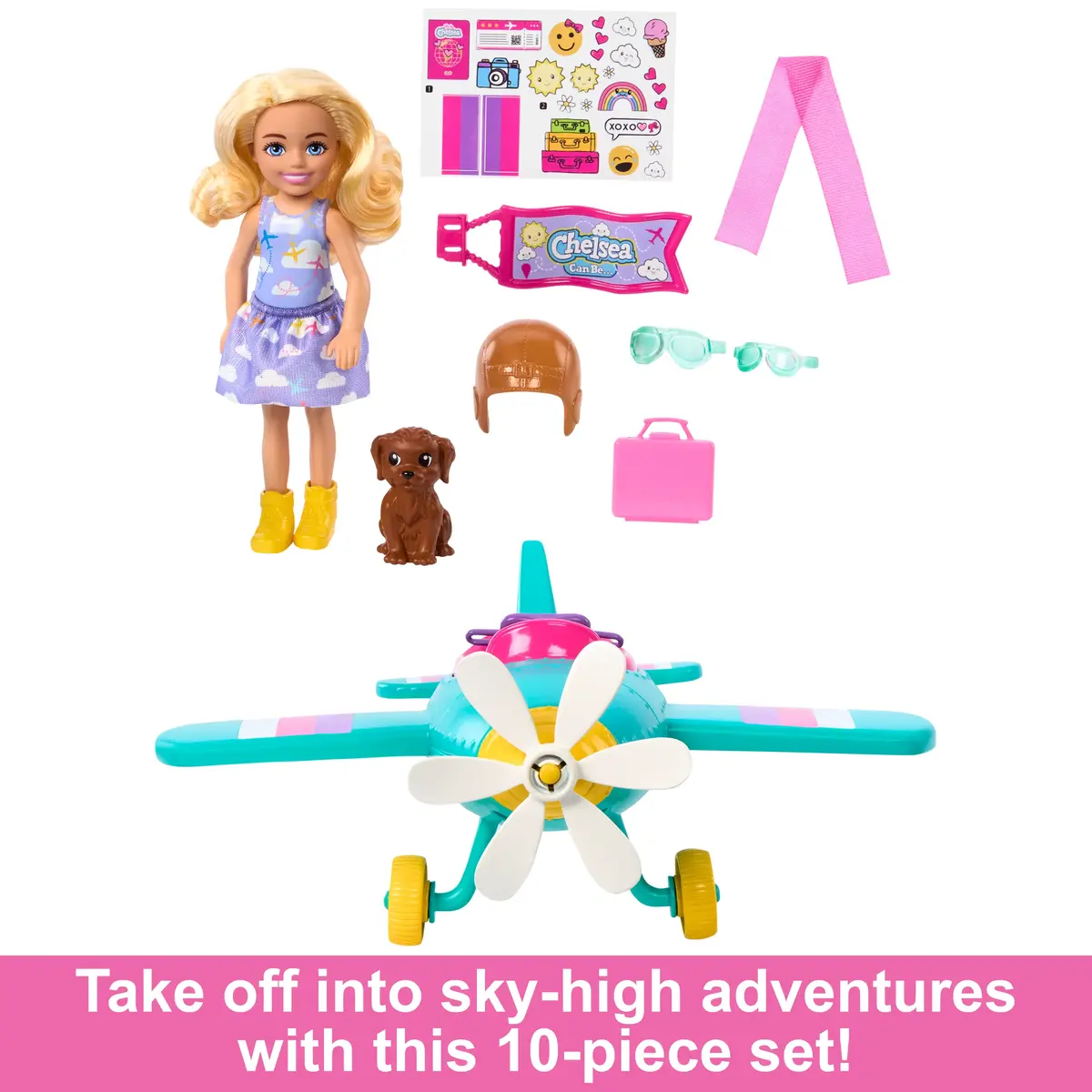 BARBIE Chelsea Can Be… Plane — lelle un spēļu komplekts Photo 9