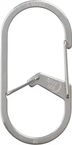 Карабин NITEIZE G-Series Dual Chamber Carabiner 3 — алюминиевый с двойным затвором, компактный универсальный клипс