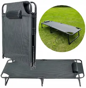 Camping bed Manhattan PCB1029 — 185 x 65 x 30 cm, 800D Oxford fabric, dark green