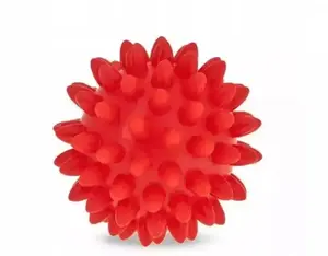 Rehabilitācijas bumba Tullo Fizjo 6,6 cm — maza sarkana masāžas bumba