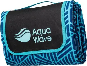 Пикниковый плед AquaWave 140×170 см, AquaWave ALADEEN геометрический синий