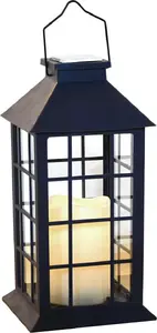 Solar garden lamp GEKO VOLTENO SOLAR LAMP LANTER BLACK – outdoor solar lantern, model VO2790