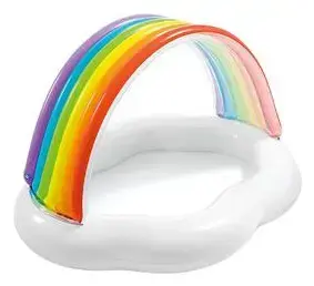 Inflatable kiddie pool Intex 57141 — oval vinyl pool, 82 L capacity, multicolour, for ages 1+
