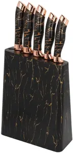 Kitchen knife set Brunbeste BB-3798 — 6-piece set with wooden block