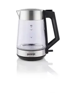 Gorenje K17OGS | Kettle | Electric | 1.7 L | 2200 W | 360° rotational base | Stainless steel/Glass | Stainless steel