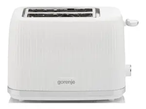 Toaster Gorenje T850DPW, 850 W, 2-slot, white, compact (330×220×188 mm)