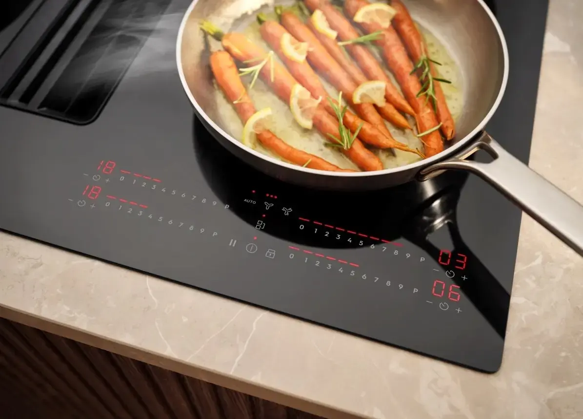 Electrolux ECC83443CZ induction cooktop with extractor 80 cm Photo 2