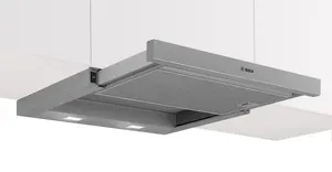 Cooker hood Bosch Serie 2 DFM064W55 semi built-in (pull-out), 394 m³/h, metallic silver
