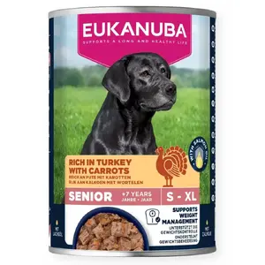 EUKANUBA Suņu konservi 400 g — pieaugušajiem jēra un rīsu mitrā barība