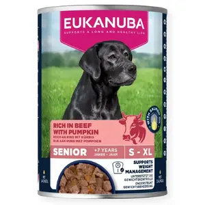Mitrs suņu barības konservs EUKANUBA 400 g — liellops ar ķirbi