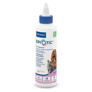 Ear care solution VIRBAC EPI-OTIC 125 ml – veterinary ear cleanser for dogs and cats