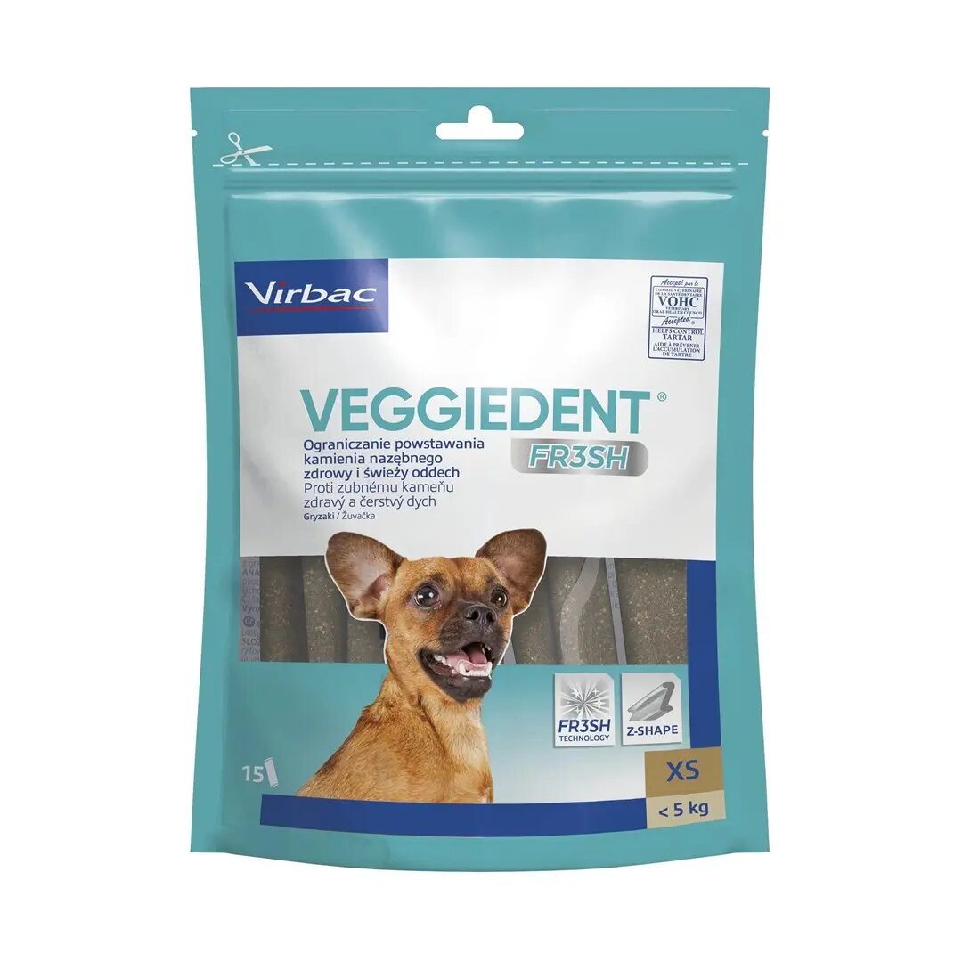 VIRBAC Veggiedent Fresh zobu košļājamā nūjiņa