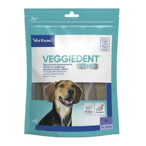 VIRBAC Veggiedent Fresh dental chew for dogs M — medium size dental hygiene treat