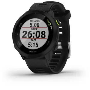 Умные часы GARMIN Forerunner 55 GPS Чёрный — беговые часы с встроенным GPS и отслеживанием активности