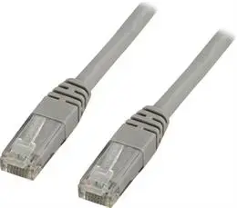 Network cable DELTACO TP-64 Cat6 U/UTP (UTP) RJ-45–RJ-45, 4 m, grey