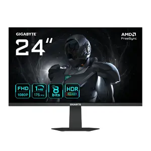 24" FHD IPS Gaming Monitor GIGABYTE GS24F14A — 1920×1080, 175Hz, 1ms, 400 cd/m², FreeSync, HDR Ready, HDMI 2.0, DP 1.4, VESA