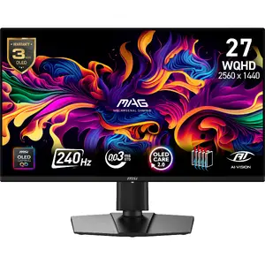 Монитор MSI MAG 274QP QD-OLED X24 26.5" 2560×1440 QD-OLED 0.03 мс 16:9 VESA Чёрный