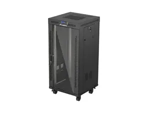 Напольный шкаф LANBERG FF01-6624-12BL 24U 19" 600×600 мм, IP20, 1200 кг, чёрный